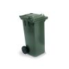 Contenitore rifiuti B120 verde ruote coperchio fermasacco