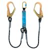 Ammortizzatore di caduta ABML 32 TWIN con biforcazione, fune e 3 moschettoni 180 cm