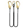 Cordino di posizionamento LB 12 TWIN con biforcazione e 2 moschettoni 180 cm