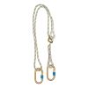 Cordino di posizionamento LB12 regolabile con 2 moschettoni 200 cm