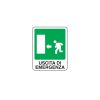 Cartello segnaletico USCITA DI EMERGENZA a sinistra