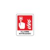 Cartello segnaletico pulsante incendio mm.250x310