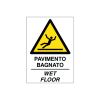 Cartello segnaletico per cavalletto PAVIMENTO BAGNATO/WET FLOOR