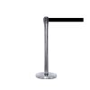 Colonnina delimitazione cromata con nastro nero N480NE