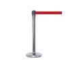 Colonnina delimitazione cromata con nastro rosso N480RO