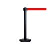 Colonnina delimitazione nera con nastro rosso N380RO