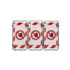 Transenna 3 pannelli SAFE WORK bianco/rosso SMART