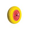 Ruota SP 400 x 85 antiforatura gialla diam.20 mm plastica mozzo 75 mm