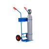 Carrello portabombole C48 2 posti con cassetto ruote pneumatiche diam.260 mm