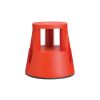 Sgabello in plastica con ruote TWIN rosso