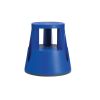 Sgabello in plastica con ruote TWIN blu