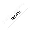 Nastro TZE-131 da mm.12 nero/trasparente