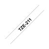 Nastro TZE-211 da mm. 6 nero/bianco