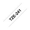 Nastro TZE-241 da mm. 18 nero/bianco