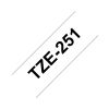 Nastro TZE-251 da mm. 24 nero/bianco