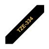 Nastro TZE-334 da mm. 12 oro/nero
