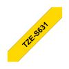 Nastro TZE-S631 da mm. 12 nero/giallo