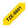 Nastro TZE-S651 da mm. 24 nero/giallo
