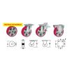 Ruota BPU supporto girevole a piastra 200 x 50 mm