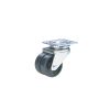 Ruota PLD supporto girevole a piastra con ruote doppie 50 x 17 mm