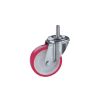 Ruota NPU supporto girevole perno filettato 125 x 35 mm