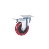Ruota PPL supporto girevole a piastra con freno 125 x 30 mm