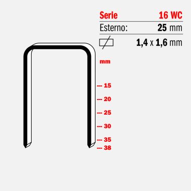 Punti metallici serie 16 WC