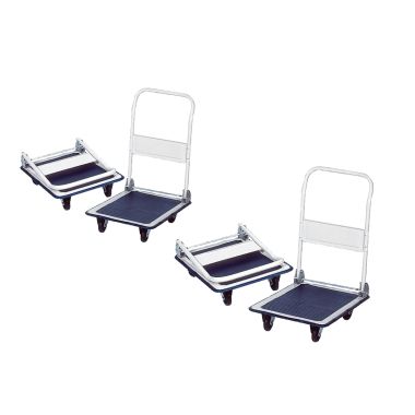 Carrello a pianale rivestito in gomma C8 - C8BIG