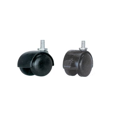 Ruote in nylon serie PA con supporto a perno filettato