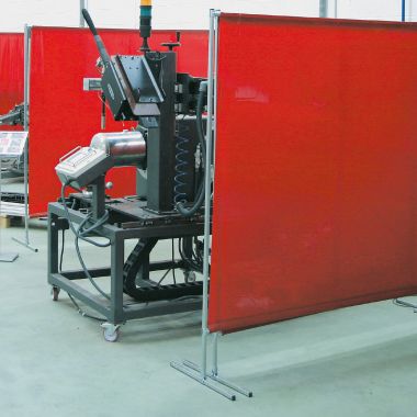 Pannello per saldatura GAZELLE dimensione totale 200 x 200 cm h, telo 170 x 200 cm