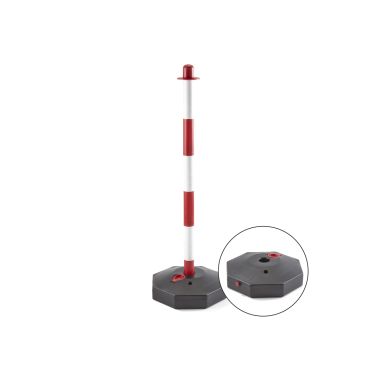Colonna per delimitazione con base in plastica