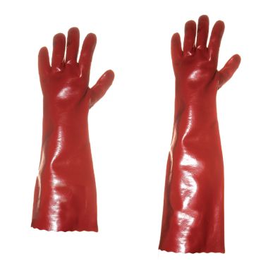 Guanto Pvc eco rosso