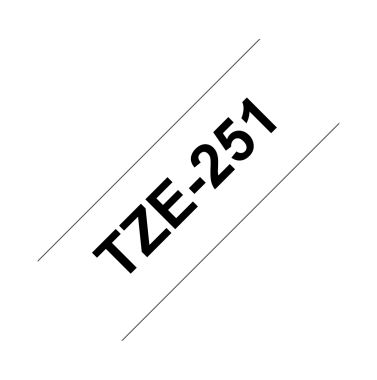 Nastro TZE-251 da mm. 24 nero/bianco