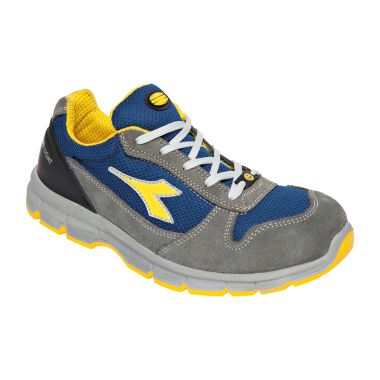 Scarpa bassa Diadora RUN TEXT LOW S1PS FO SR ESD grigio castell/blu insegna n. 41