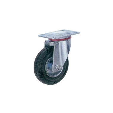Ruota BC supporto girevole a piastra 80 x 25 mm