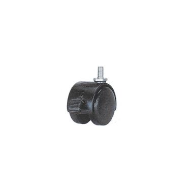 Ruota PA supporto girevole a perno con filettato con freno 8 x 15 mm 40 x 39 mm