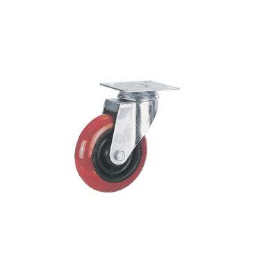 Ruota PPL supporto girevole a piastra 100 x 30 mm