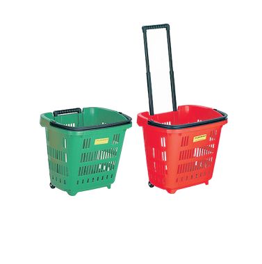 Cesto in plastica spesa "Trolley" 43 litri
